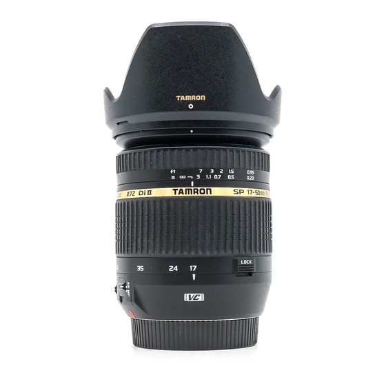 Tamron SPAF17-50mm F/2.8 Manual