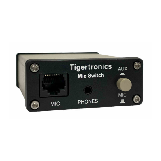 Tigertronics SW-RJ45 Installation & Operation Manual