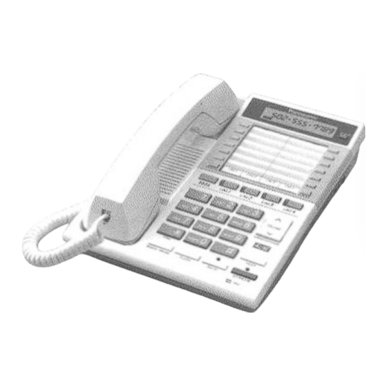 Panasonic KX-TS401W - Speakerphone System Manuals