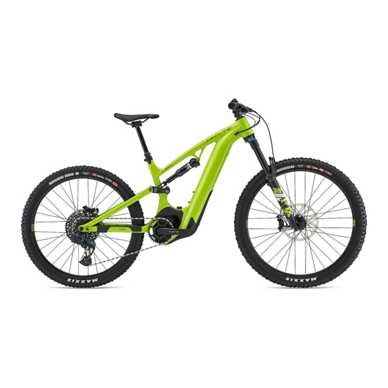 Bosch Whyte E-180 Quick Start Manual