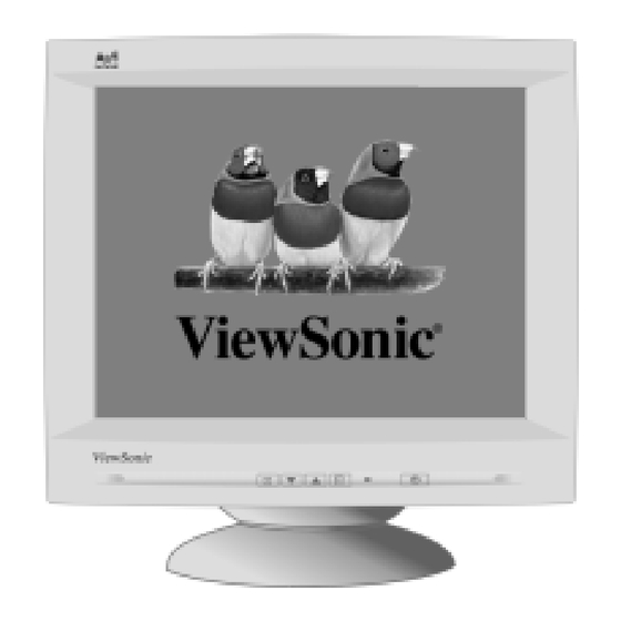 ViewSonic G220f-1 Service Manual
