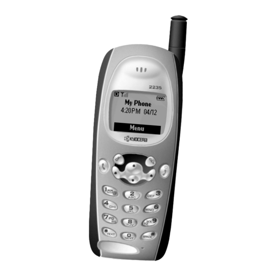 KYOCERA PHONE 2235 USER MANUAL Pdf Download | ManualsLib