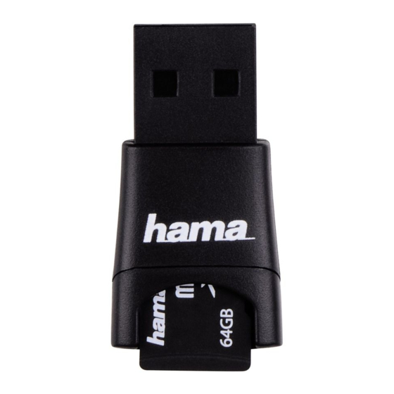 Hama 91047 MicroSD Adapter Set Manuals