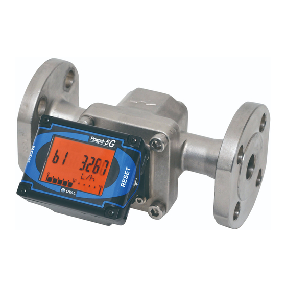 Oval Flowpet-5G Series Instruction Manual