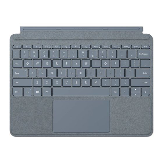 Microsoft Type Cover Quick Start Manual