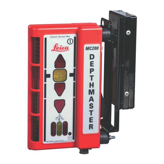 Leica Geosystems MC 200 Depthmaster User Manual