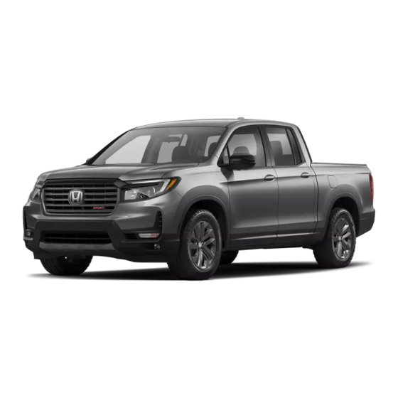 Honda 2021 RIDGELINE Owner's Manual