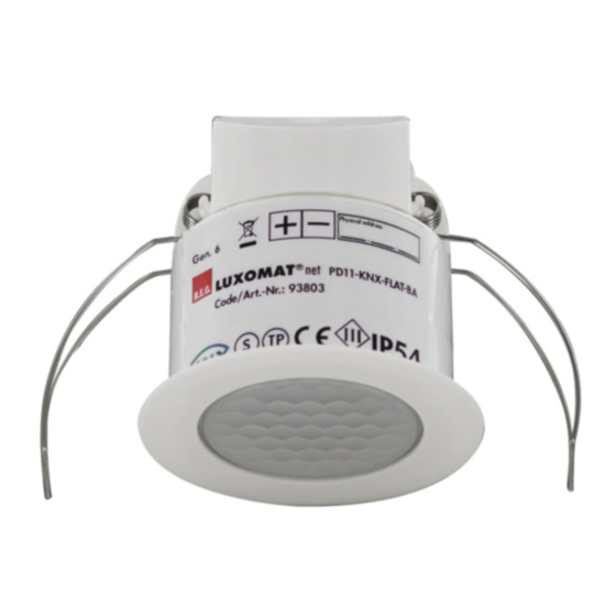 B.E.G. LUXOMAT net PD11-KNX-FLAT-BA Mounting Instructions