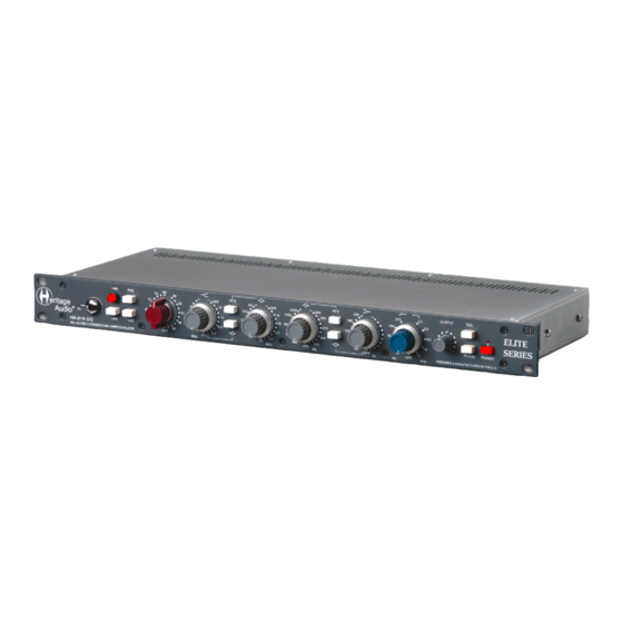 Heritage Audio ELITE Series User Manual