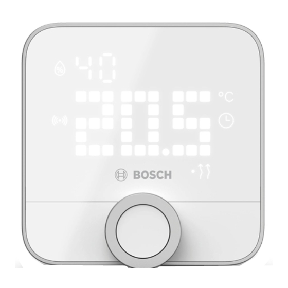 Bosch Room thermostat II 230 V Manuals