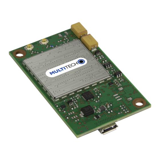 Multitech MultiConnect Dragonfly MTQ-MNG6-B02 Device Manual
