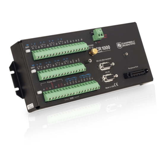 Campbell CR1000 Control Datalogger Manuals