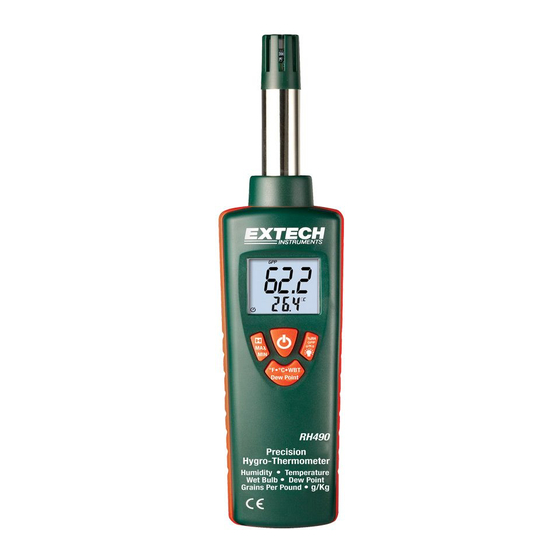 Extech Instruments RH490 User Manual