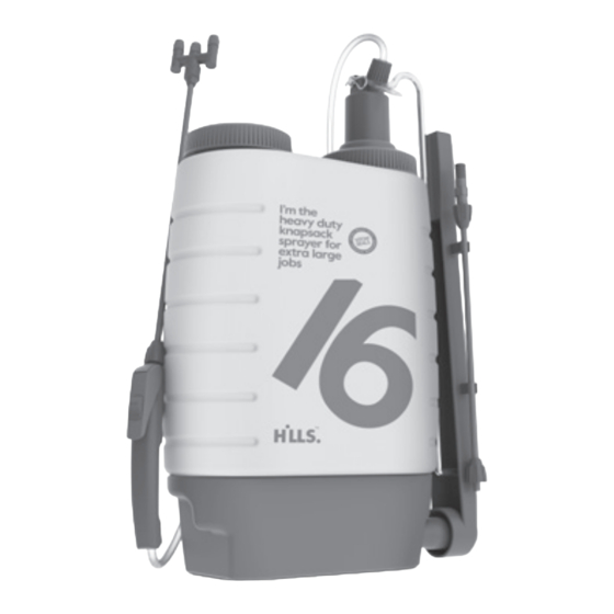 Hills 16 litre sprayer Product Manual