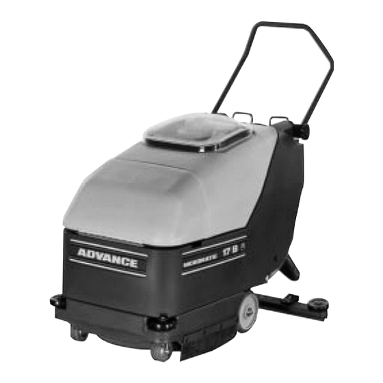 Nilfisk-Advance Micromatic 17B Instructions For Use Manual