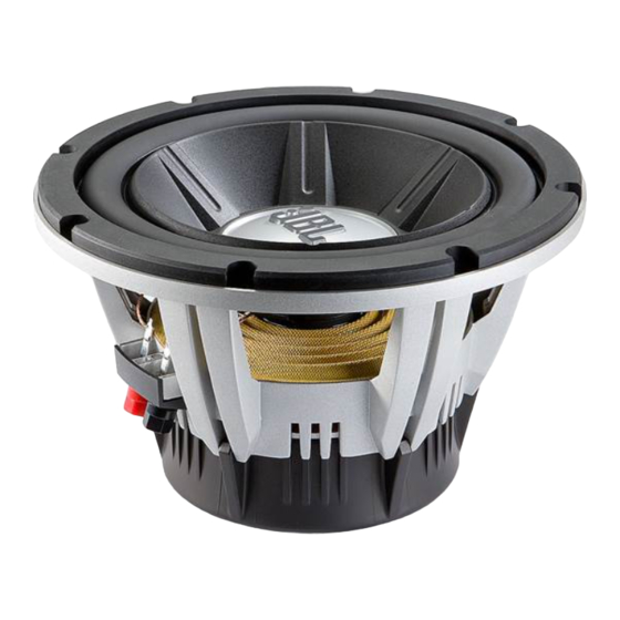JBL GTO1014 User Manual