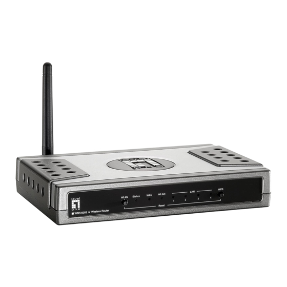 LevelOne WBR-6003 Quick Installation Manual