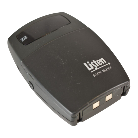 Listen LR-300-072 Quick Reference Card