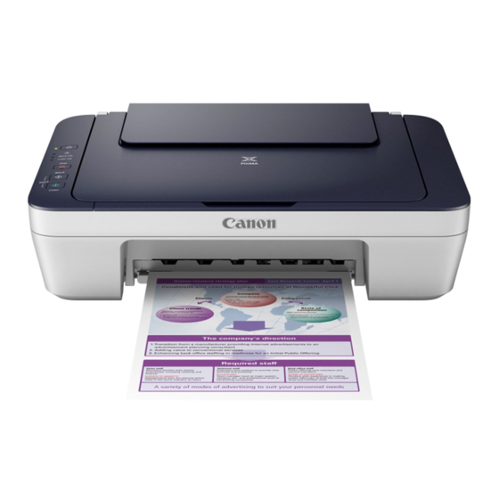 Canon PIXMA E401 Online Manual