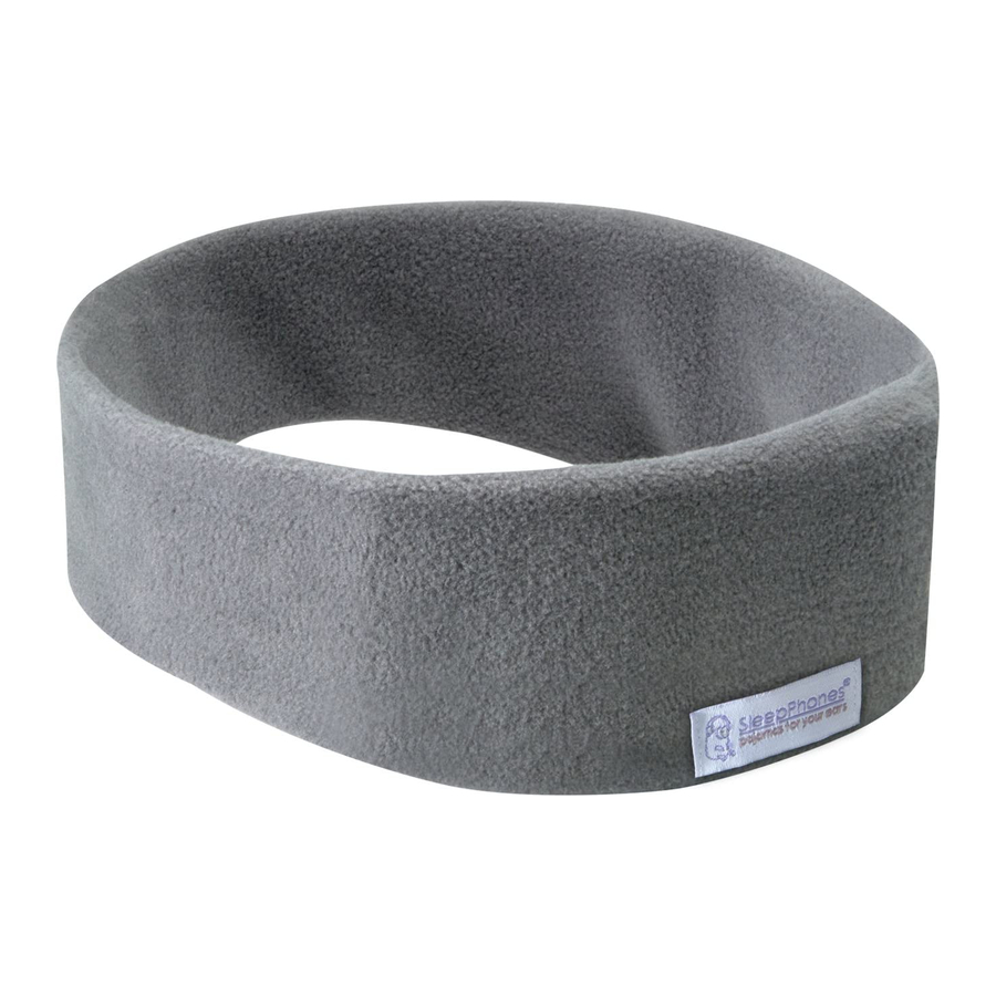 AcousticSheep Wireless SleepPhones RunPhones Manual