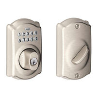 Schlage BE365F20 Installation Instructions Manual
