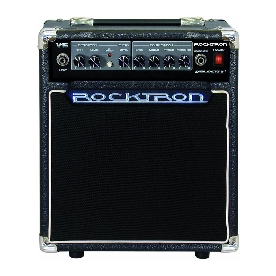 Rocktron Velocity V15 User Manual