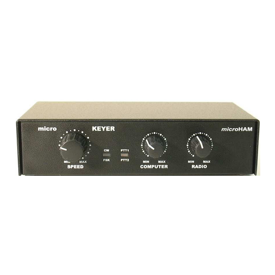 microHAM microKEYER Manual