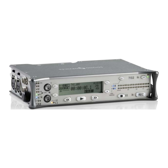 Sound Devices 702 User Manual