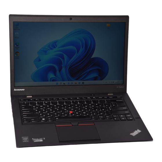 Lenovo ThinkPad X1 Carbon User Manual