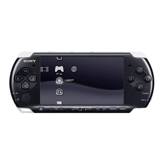 Sony PSP PSP-3004 Manuals