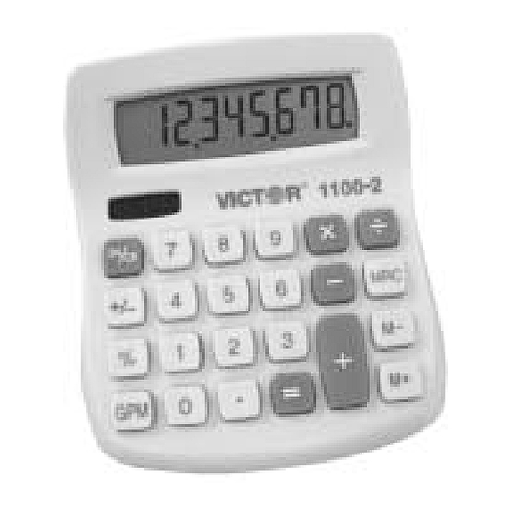 Victor 1100-2 Operator's Manual