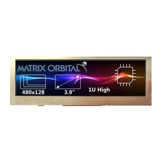 Matrix Orbital MOP-TFT480128-39A TPN Hardware Manual