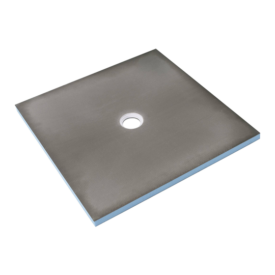 Wedi Fundo Primo Assembly Instruction Manual