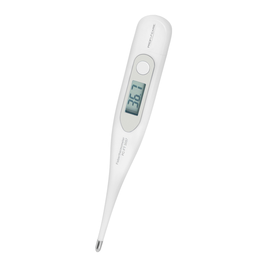 ProfiCare PC-FT 3057 Digital Thermometer Manuals