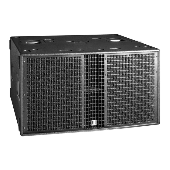 HK Audio DFP L SUB 4000 Installation Instructions