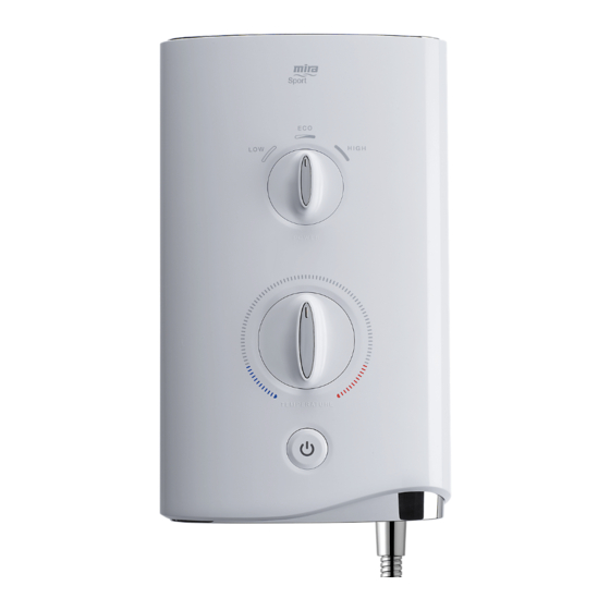 Kohler Mira Sport Installation And User Manual