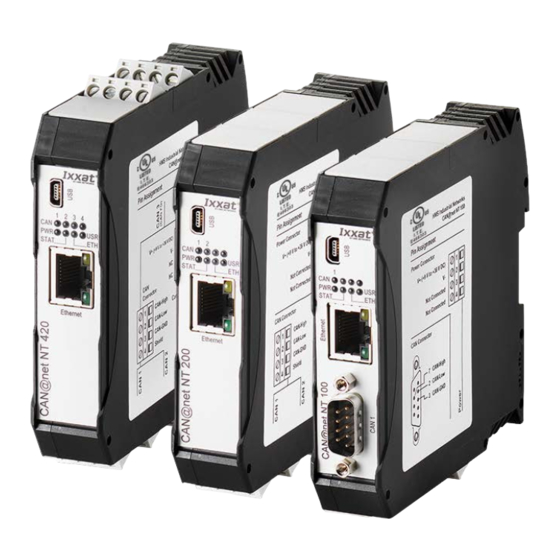 HMS Networks Ixxat CAN@net NT 100 User Manual