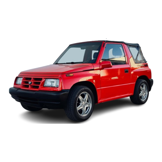 Geo TRACKER 1996 Manual