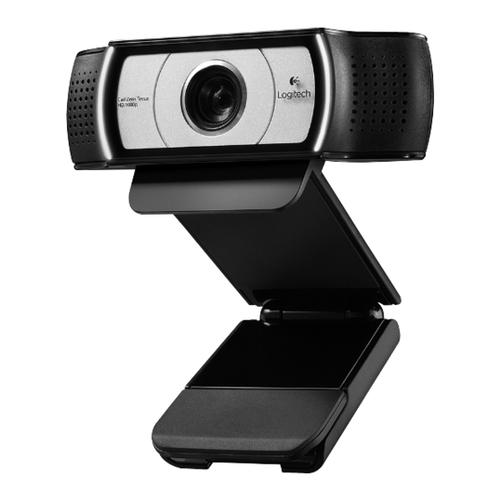 Logitech Webcam C930e Setup Manual