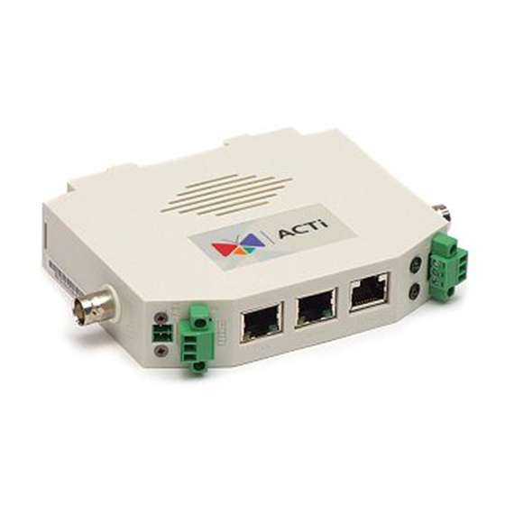 ACTi SED-2100R Quick Installation Manual