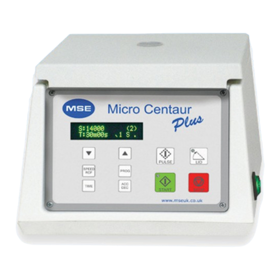 MSE MicroCentaur Plus User Manual