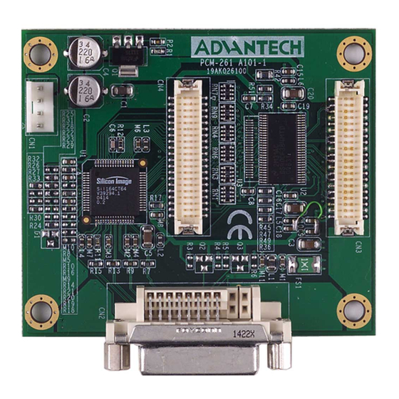 Advantech PCM-261 Startup Manual