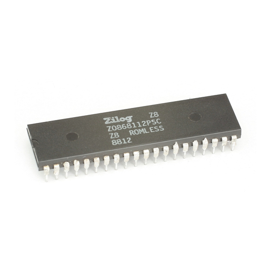 ZiLOG Z8 Series Manuals