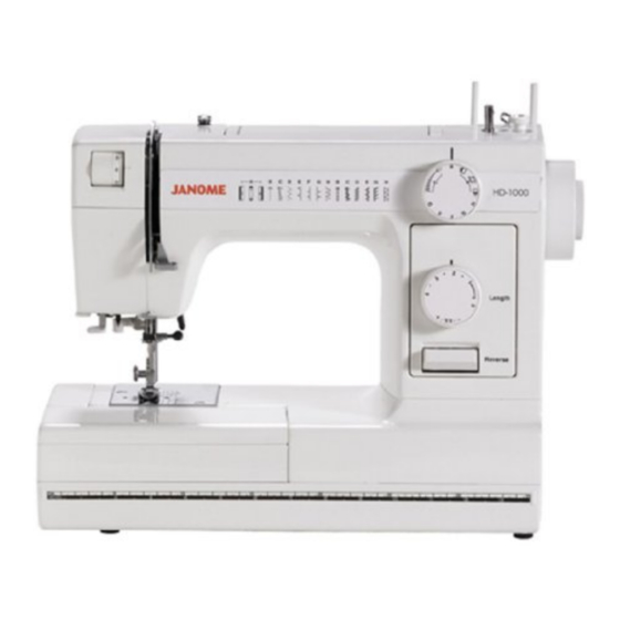 Janome HD 1000 Manuals