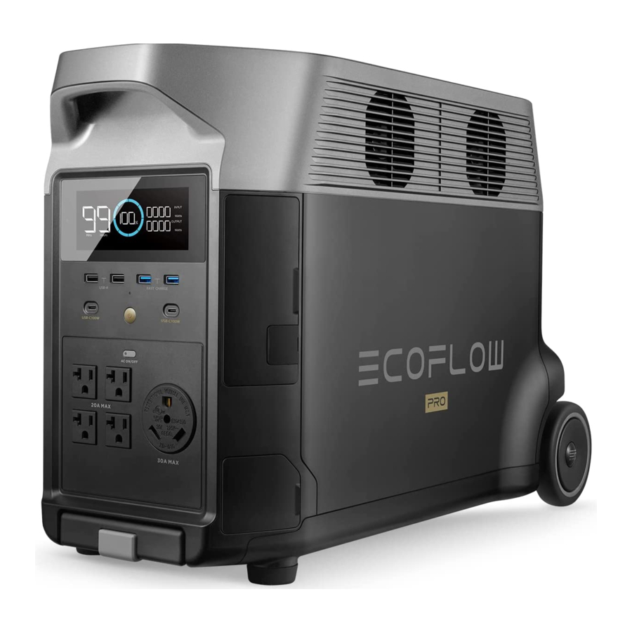 EcoFlow DELTA Pro - Portable Power Station Manual