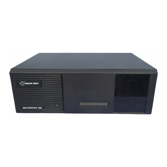 Black Box Multiserver 5000 MX219A User Manual