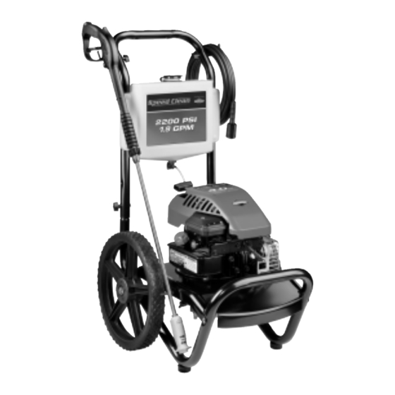 Speed Clean 2200 PSI Pressure Washer Operator's Manual