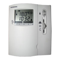 Siemens RDE series Operating Instructions