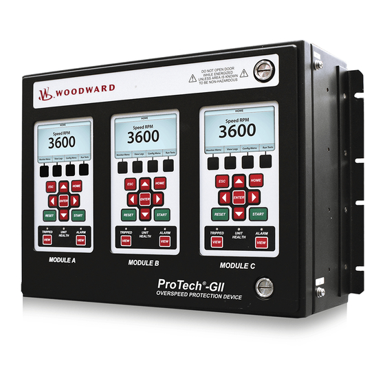 Woodward ProTech-GII Installation And Operation Manual