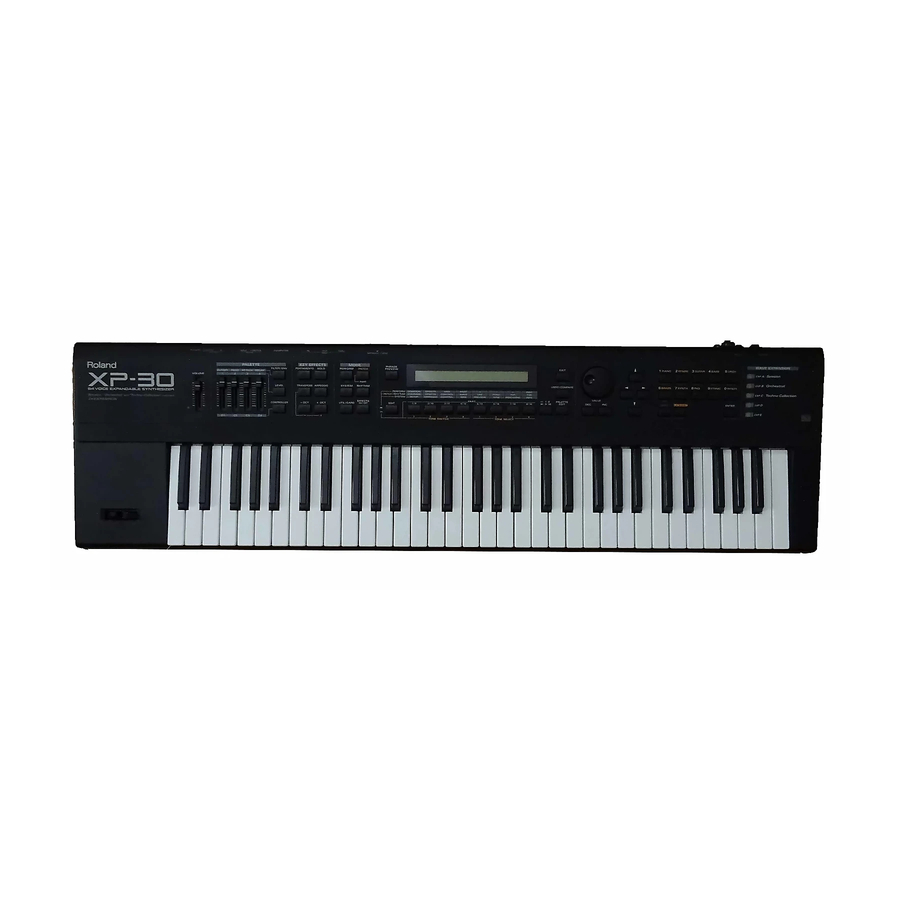 Roland XP-30 Owner's Manual